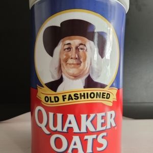 Vintage Quaker Oats Cooke Jar w/recipes